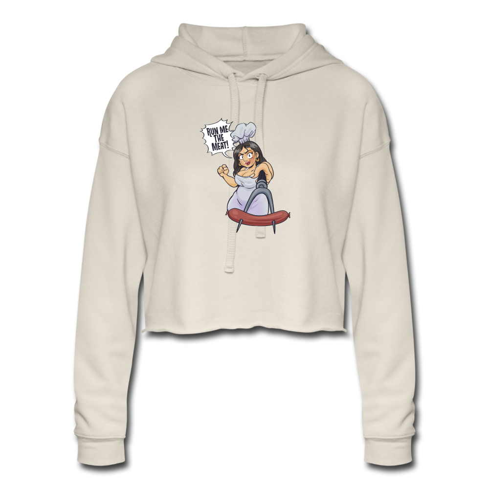 Women's Cropped Hoodie - dust