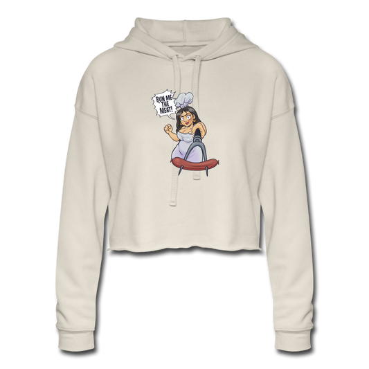 Women's Cropped Hoodie - dust