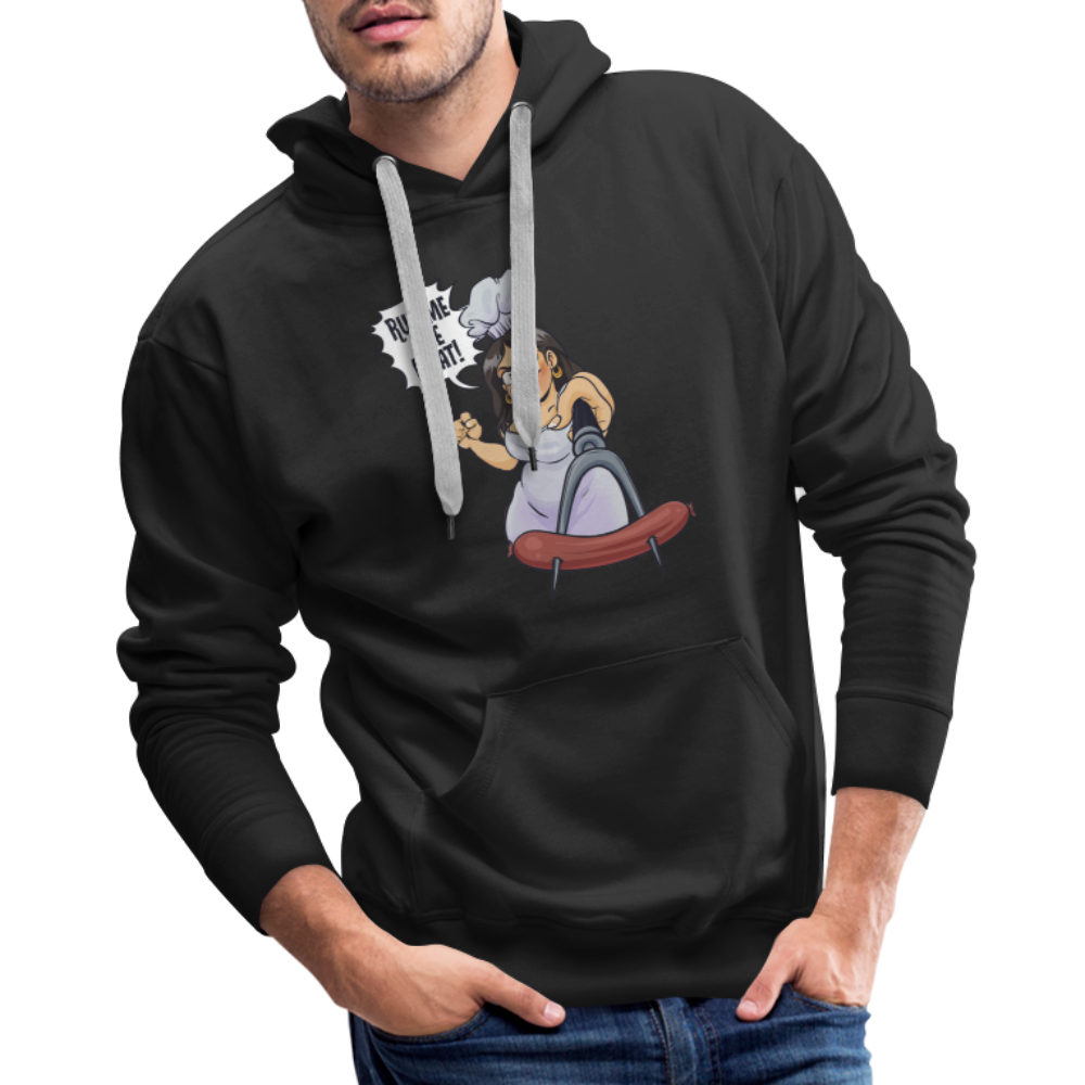 Men’s Run Me The Meat Premium Hoodie - black