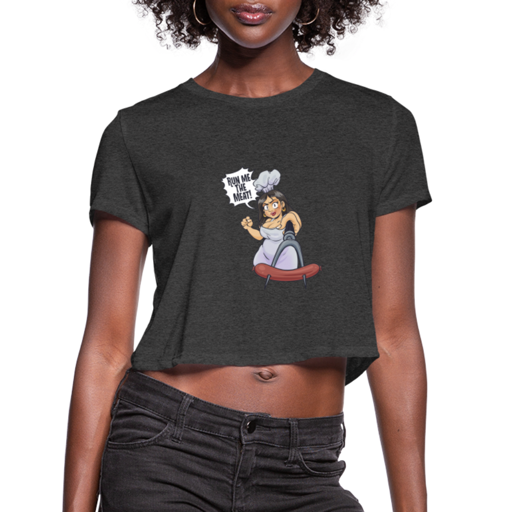 Women's Cropped T-Shirt - deep heather