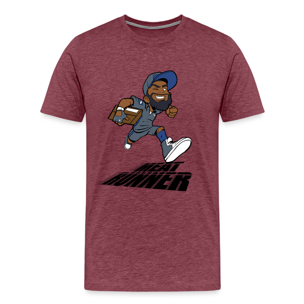 Meat Runner T-Shirt - heather burgundy